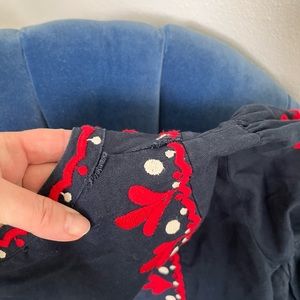 Zara women embroidered dress